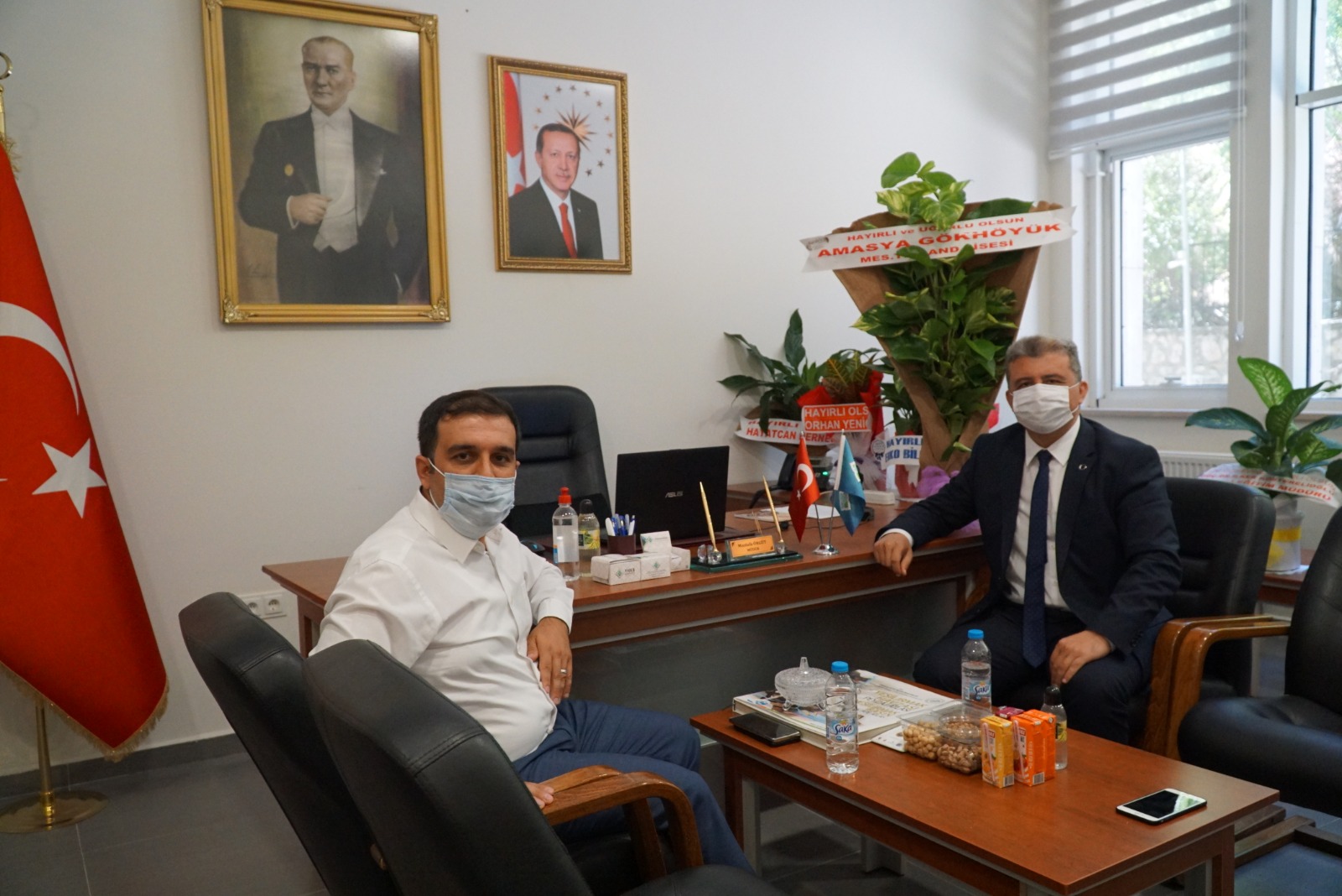 Amasya KOSGEP İl Müdürü, Birlik Müdürü Mustafa Örgüt 'ü Ziyaret Etti